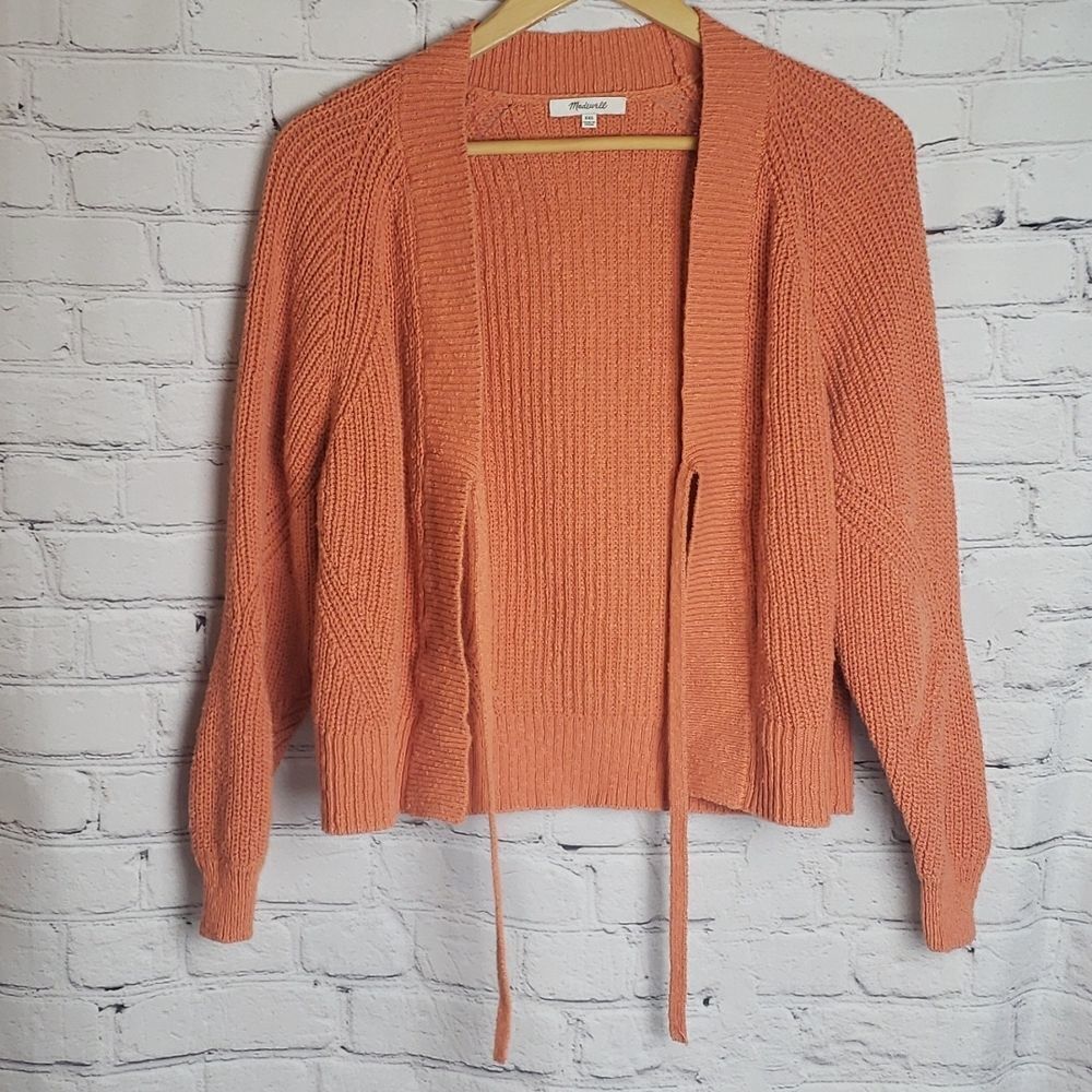 Madewell XXS Orange Sweater Jacket